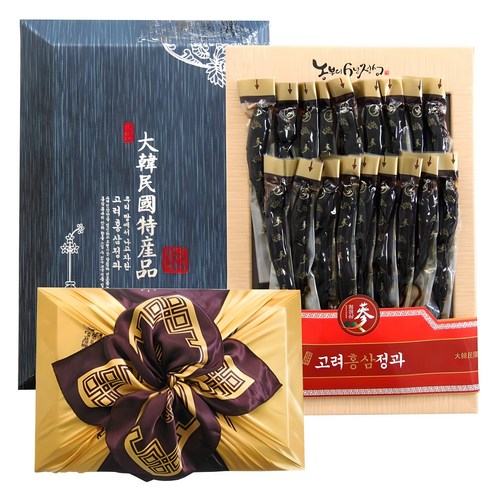 고려홍삼정과, 한지함 600g (기본보자기 포장), 600g, 1개