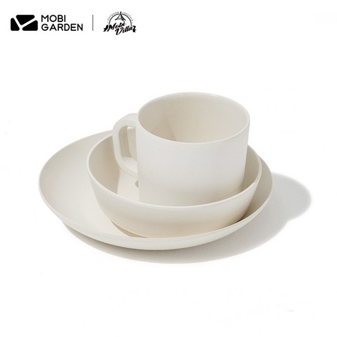 MOBIGARDEN ZHUFEN 그릇 컵 접시 날붙이 세트 야외 싱글 식기