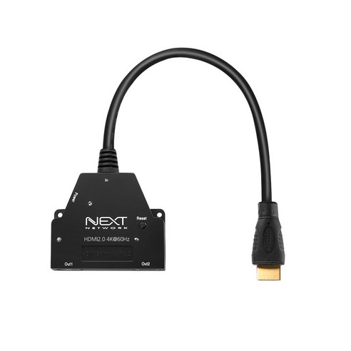 next-4516hdp 넥스트 4K HDMI 2.0 2포트 분배기 NEXT-402SPC4K60, 1개, 240mm