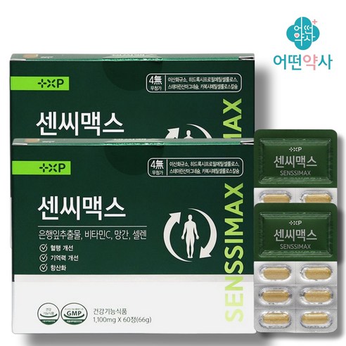 두뇌건강 기억력개선 집중력 향상 은행잎추출물, 2세트