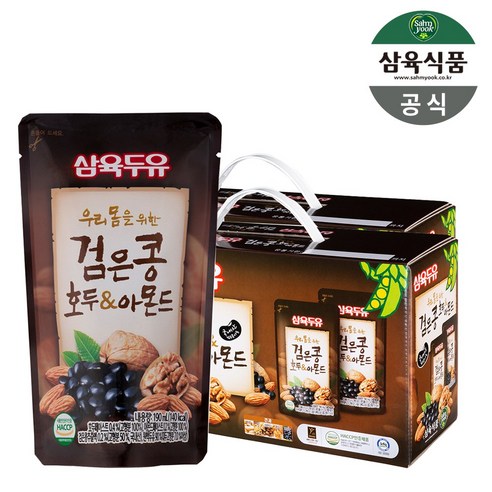 삼육두유 검은콩 호두아몬드 파우치 190ml x 30팩, 30개 
유제품/아이스크림