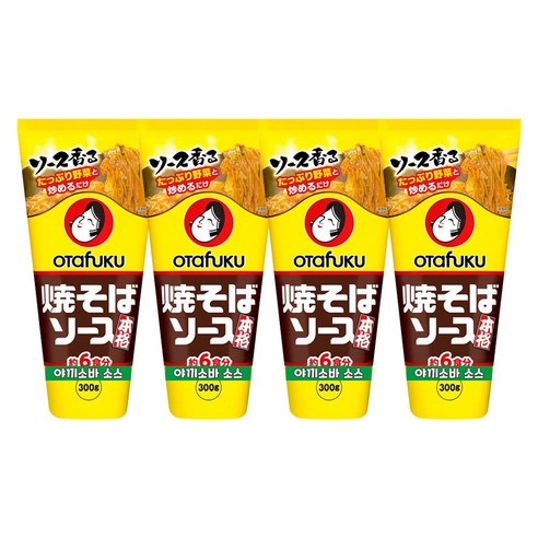 오타후쿠 야끼소바 소스, 300g, 4개