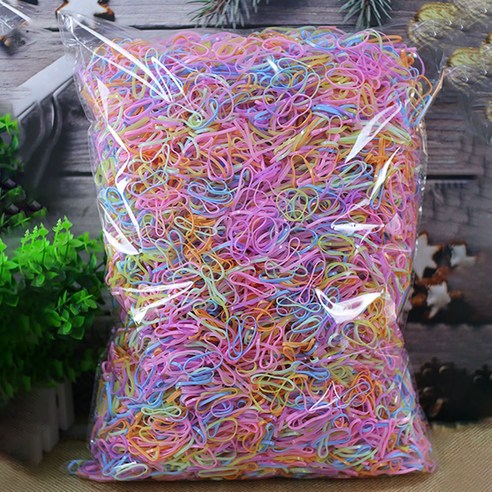 대용량 화려한 칼라 탄탄 고무줄 밴드 5000개 10000개, 3. 파스텔 종합(대) 1kg