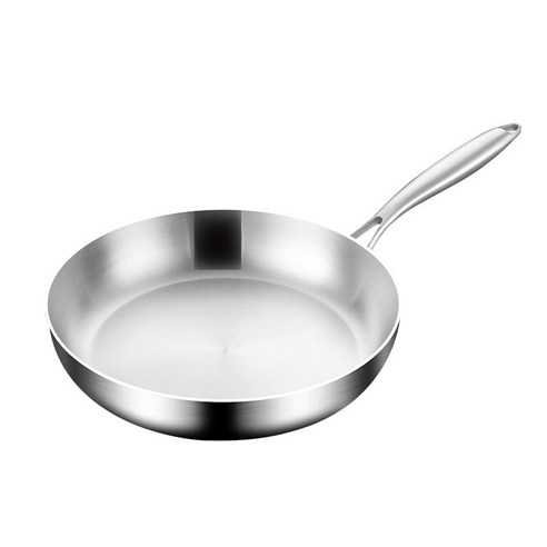Riwonas 통3중 스텐 후라이팬 캠핑 휴대용 미니팬 대용량 프라이팬 인덕션 IH 겸용, 1개, 26cm