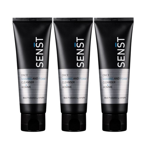카우 쉐이빙크림, 80g, 1개 면도크림 16 센스트 원스 쉐이빙 앤 폼클렌저 옴므 120ml 남자화장품 1+1+1, 3개