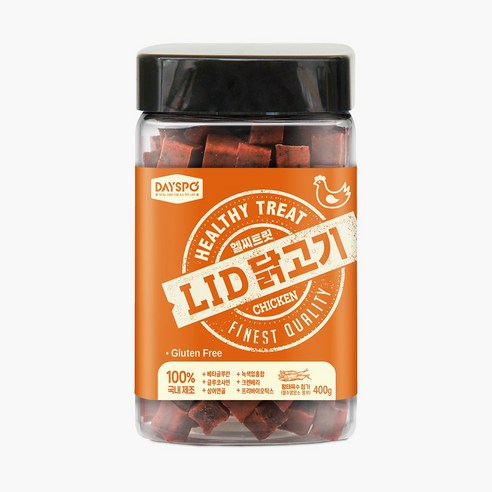 데이스포 헬시트릿 LID 강아지 간식, 치킨, 400g