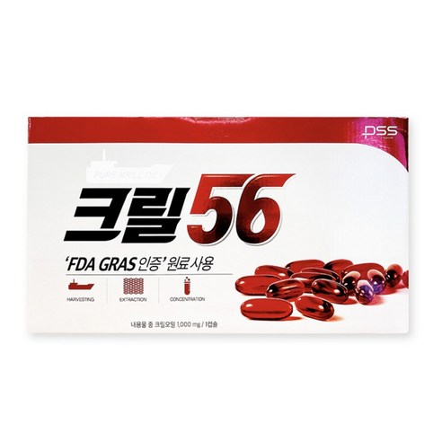 펄세스 크릴56 크릴오일 1 000mg 3개월 30g, 90정, 1개