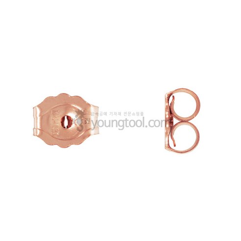 14K 핑크 나비클러치 4.6 x 3.8 mm 10개입, 단품