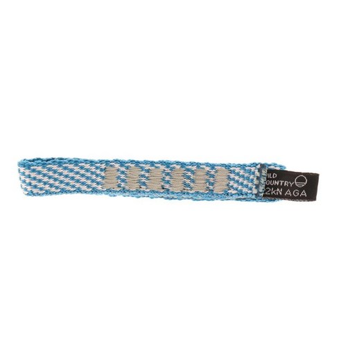 22KN 3.9 "/7.9" Nylon Quickdraw 야외 암벽 등반 비상 사태를위한 밴드 웨빙 스트랩 연결, 블루, 나일론