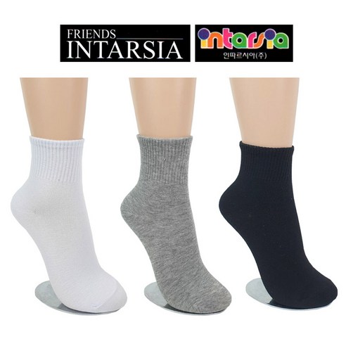 발끝에서 시작되는 편안한 하루, 인따르시아 무지 중목 양말