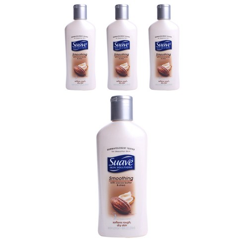 수아브 스킨 솔루션 바디 로션 스무딩, 256ml, 4개