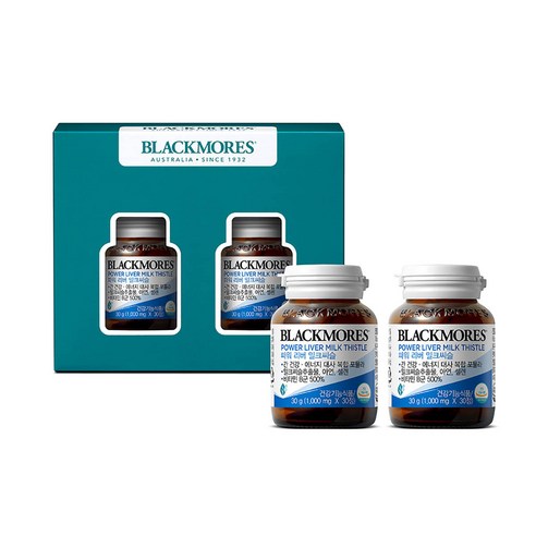 블랙모어스 파워 리버 밀크씨슬 30g, 30정, 2개