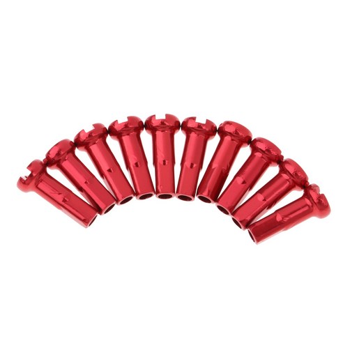 THE WAROOM SHOP 철 자전거 14G 스포크 젖꼭지 산악 도로 자전거 엔드 캡 장식 14MM, 레드