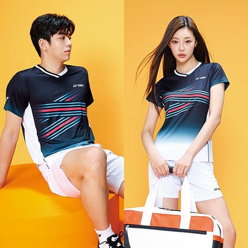 요넥스 233TS001 233TS002 배드민턴 남성 여성 티셔츠 2023FW