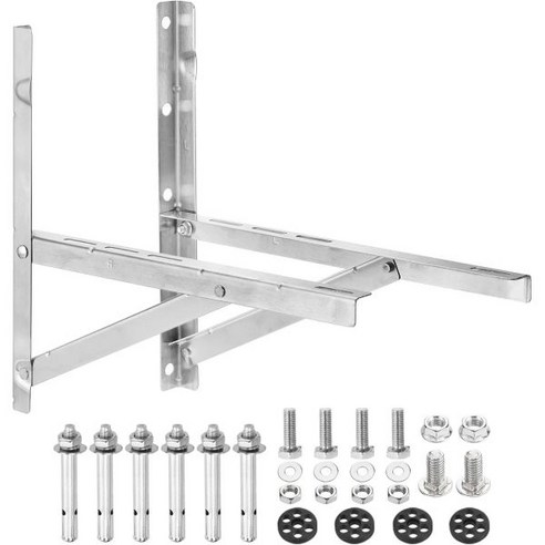 YOKIVE 미니 분할벽 마운팅 브래킷 9000-24000B 지원TU 최대 400lbs 응축기 히트 펌프 시스템에 적합