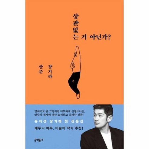 상관없는 거 아닌가 장기하 산문 양장, 상품명