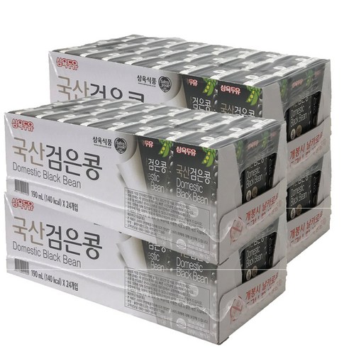 삼육 국산 검은콩 두유 190ml 48개, 96개