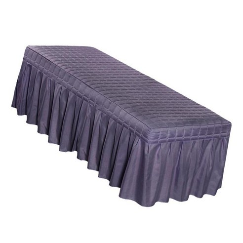 숨구멍이있는 프리미엄 페이스 뷰티 침대 밸런스 시트 마사지 테이블 스커트는 살롱을 깔끔하고 전문적으로, 스모키 Purple-190x80cm, {"수건소재":"100% 폴리 에스터"}