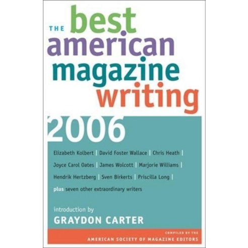 (영문도서) The Best American Magazine Writing Paperback, Columbia ...