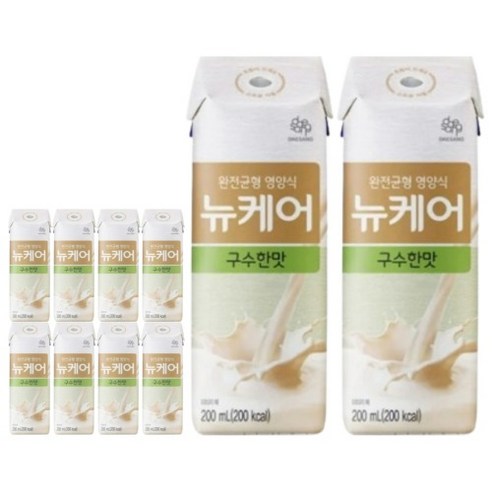 대상웰라이프 영양식 뉴케어 구수한맛 200ml 10개입 어르신 노인 병문안 환자식 식사대용