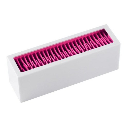 실리콘 메이크업 브러쉬 홀더 화장품 도구 주최자 립스틱 칫 솔, 185x65x55mm, 화이트 레드