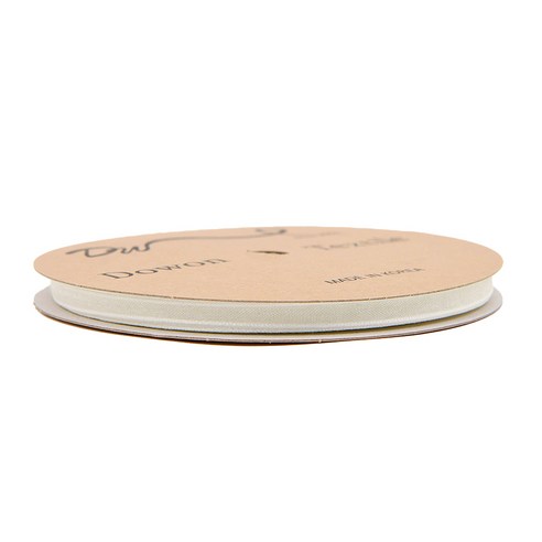리본끈 오간디 리본 기본 무지 6mm, 02.백아이보리색