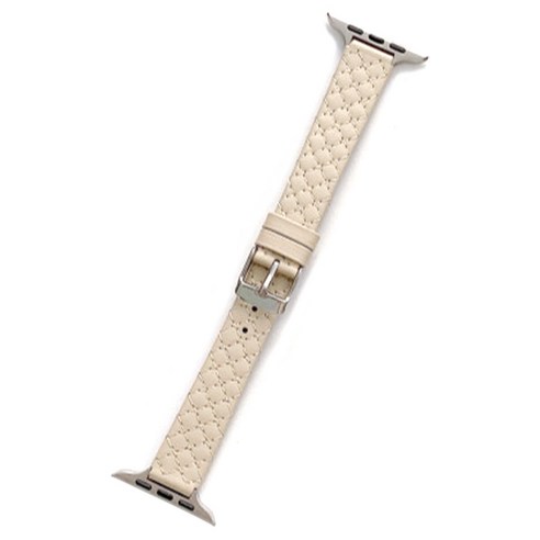 애플워치 호환 가죽 스퀘어 스트랩, 베이지, 38/40/41mm