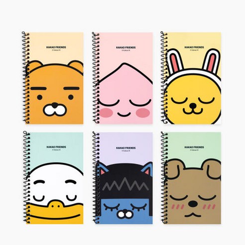 카카오프렌즈 페이스 좌철 미니수첩, 튜브