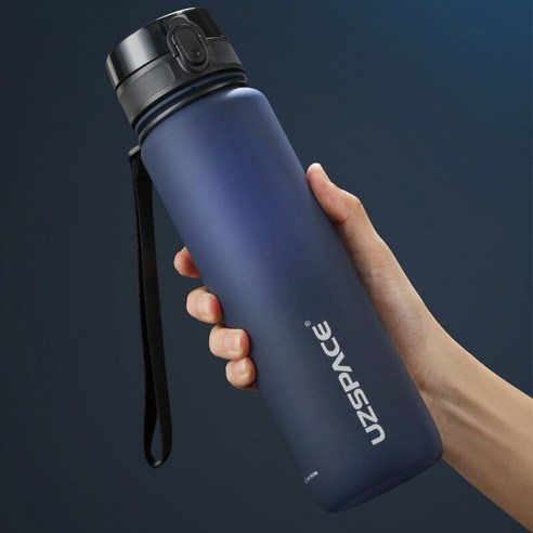 물병 500ML 1000ML BPA 무료 누출 방지 휴대용 음료 병 스포츠 체육관 친환경, 350ml, Dark Blue
