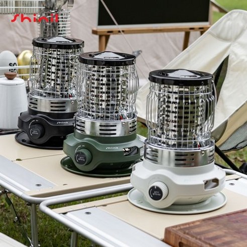 신일 카키색 휴대용 부탄 가스 난로 히터 – 캠핑, 낚시, 차박용 미니 난로 SCG-G110BF 신일가스난로