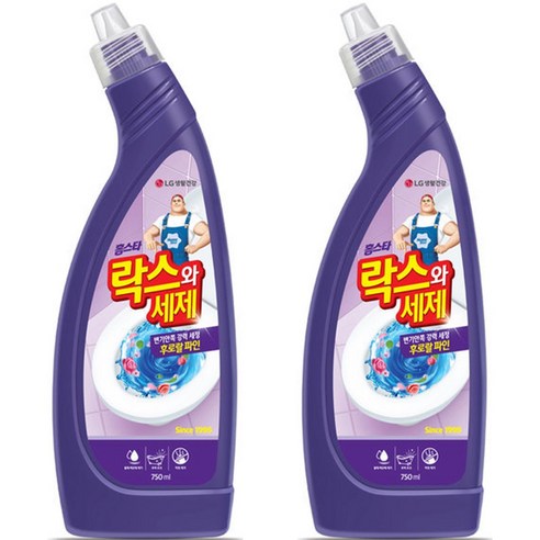 락스와세제 후로랄파인, 750ml, 2개