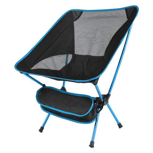 단단한 접는 캠핑 의자 성인을위한 야외 낚시 좌석 캠핑 뒤뜰 해변 캠핑 피크닉 바베큐, 푸른, 59x52x68cm, 알루미늄 합금 및 옥스포드 천
