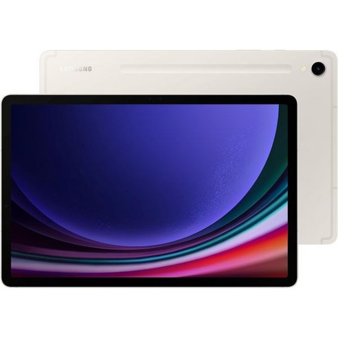 테블릿 SAMSUNG Galaxy Tab S9 Plus 12.4 512GB WiFi 6E 안드로이드 태블릿 Snapdragon 8 Gen2 프로세서 AMOLED 화면 S펜, Beige_256 GB, S9 Wifi