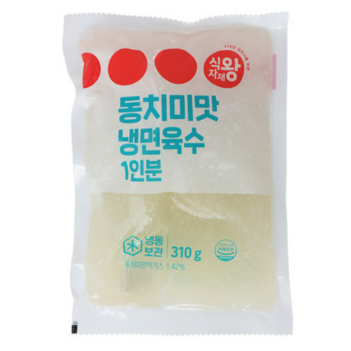바이오마켓_식자재왕 동치미맛 냉면육수 310g - 냉면 | 쿠팡