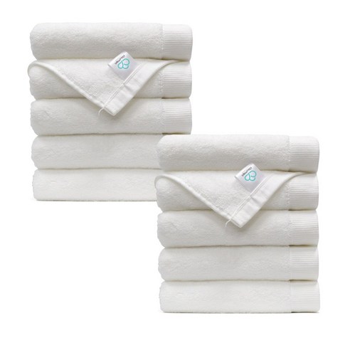 클라우망 호텔수건 30수 170g 코마사 고급 두꺼운 세면타올 돌답례품, 화이트, 10장
