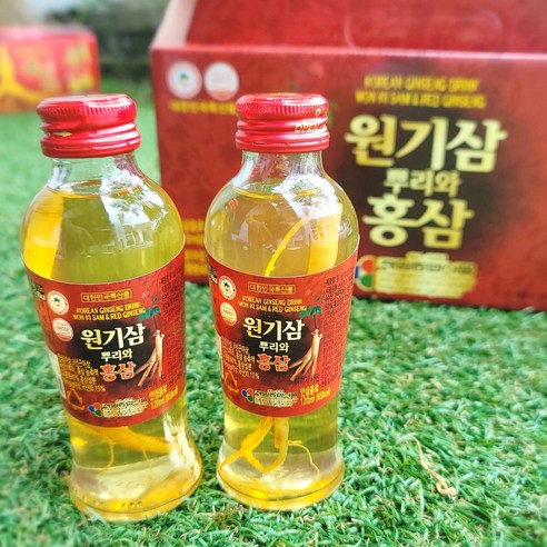건홍삼 원액 정차 꿀 홍삼수 순우리 뿌리 성분 음료 원기삼 드링크, 120ml, 10개, 10개