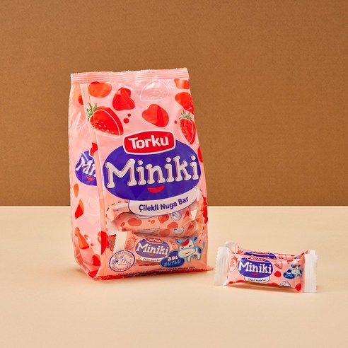토르쿠 미니키 누가 딸기 초콜릿, 1개, 240g의 상품이미지입니다.