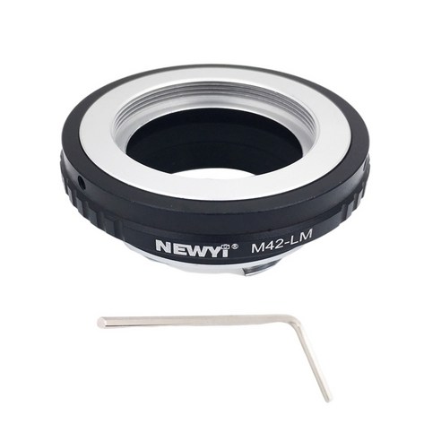 M42-LM 수동 렌즈 어댑터 링 핏 Techart LM-EA7 For Leica M Camera Black, 65x25mm, 검은 색, 플라스틱