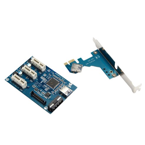 노 브랜드 PCI-E-PCI-E 라이저 카드 36P 1X 인터페이스 확장 1-3 PCIe 슬롯, 확장 카드