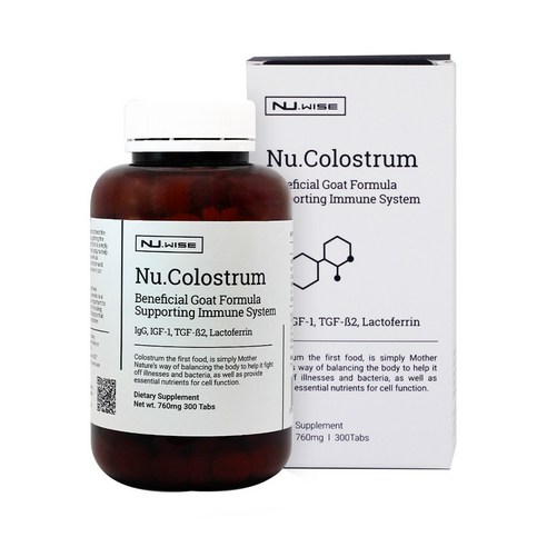 Nu Wise 뉴와이즈 초유 산양유 단백질 콜로스트럼으로 건강한 삶을 시작하세요!