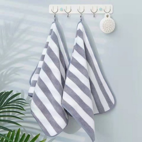 ZZJJC 코랄 타월 극세사 타월 드라이물수건, 75*35cm 【카드지], 와이드그레이