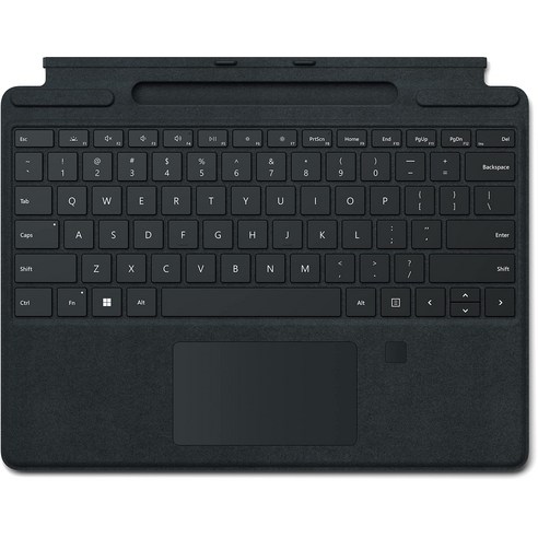 Microsoft Surface Pro 지문 인증 센서가있는 Signature 키보드 블랙