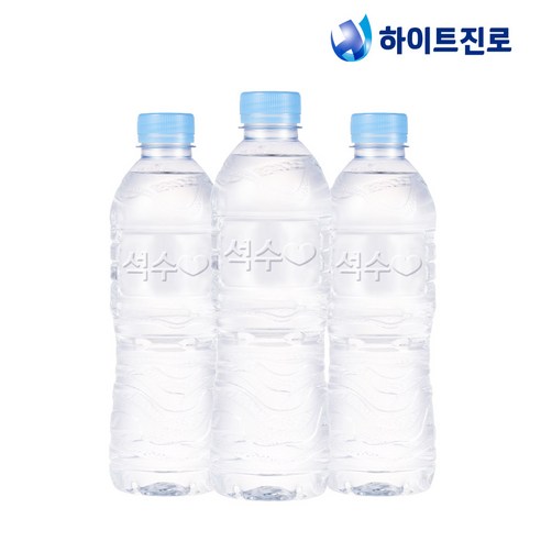 석수 무라벨 생수, 500ml, 40개