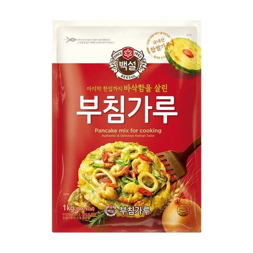 유니크앤몰 CJ백설 부침가루1kg 바삭한 부침가루 명절부침 전, 2개, 1kg