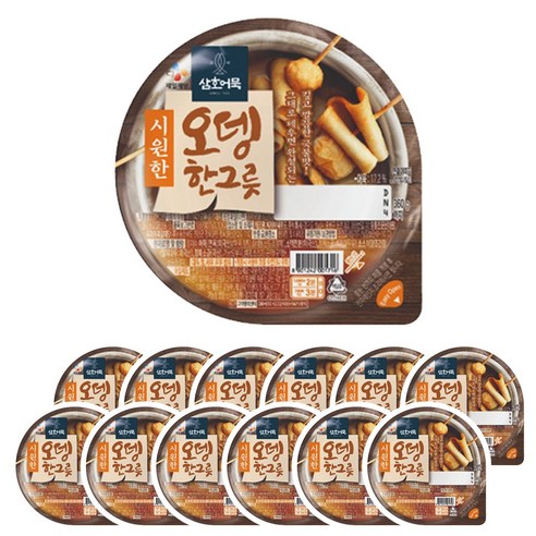 삼호 즉석어묵 시원한 오뎅한그릇 360g x 12개, 1,본상품선택