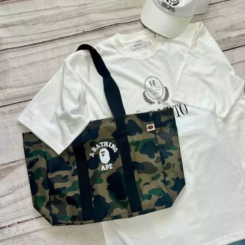 짐 많아도 스타일 포기 마세요, 카모 보스턴백 하나로 해결!