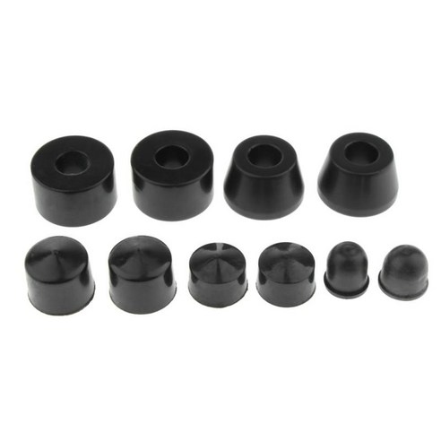 10pcs 스케이트 트럭 수리 롱보드 탐사 라펠링 스포츠, 블랙 85A, PU