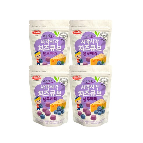 베베스트 처음먹는 사각사각 치즈큐브 블루베리, 1개