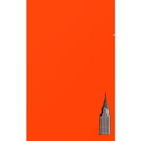 NYC Chrysler building bright orange grid style page notepad $ir Michael limited edition Hardcover, Blurb