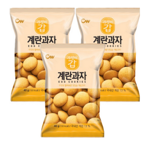 청우 계란과자, 40g, 9개